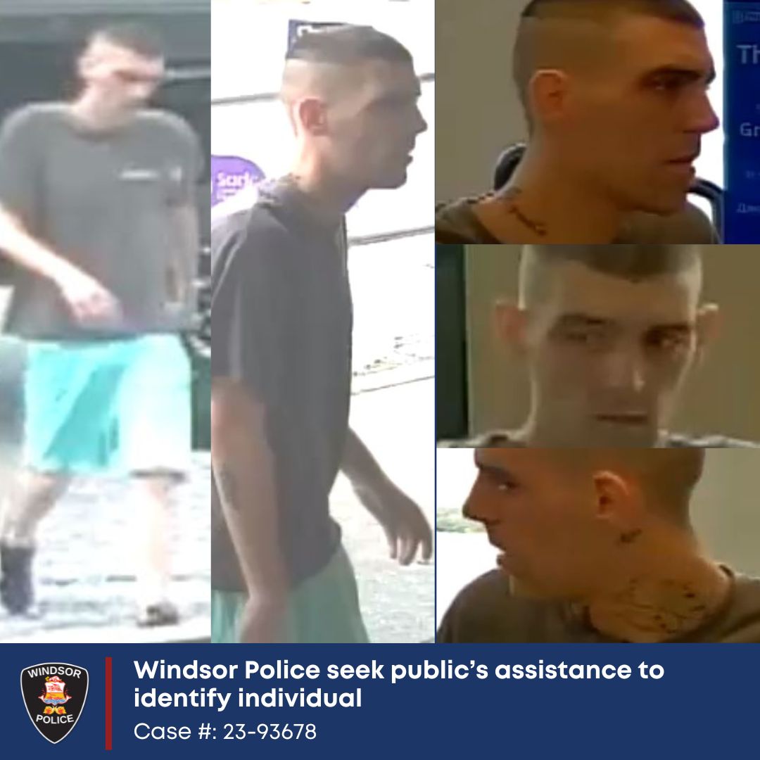 Individual sought in connection to attempted murder | Windsor Police ...